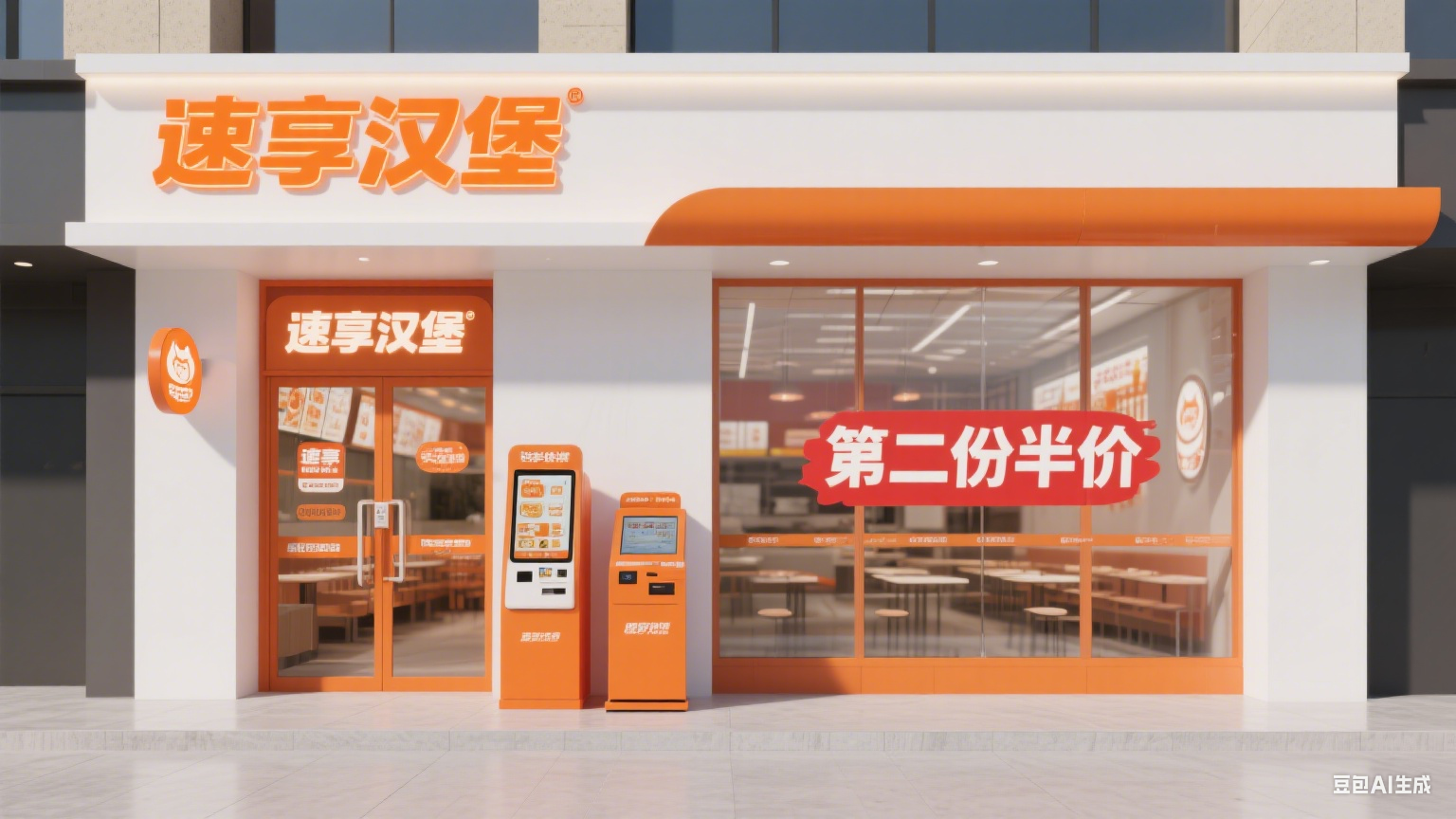 汉堡快餐店效果图